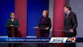 Democratic primary debate for Florida Senate District 25 Arrington Grayson Torres