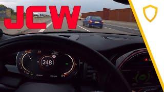 Mini F57 JCW Cabrio 2021 - Test Drive on German Autobahn - No Speed Limit