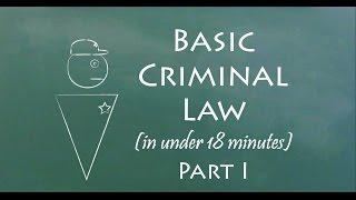 Understand Criminal Law in 18 Minutes Part I