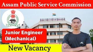 APSC junior Engineer Mechanical New Vacancy 2024  APSC Mechanical Engineer New Recruitment