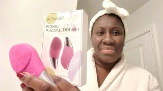 The Best Silicone Sonic Facial Brush  Duvolle  Facial Product Review  Nattural Nesha