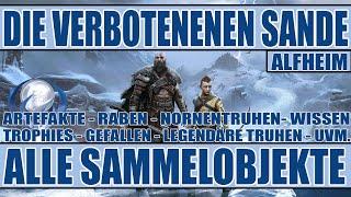 God of War Ragnarök - 100% Guide Alfheim - Die verbotenen Sande  - Alle Sammelobjekte