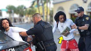 Dropping GRASS In Front of Police Officers **ARRESTED**