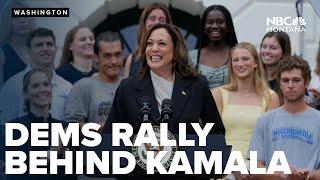 With Bidens dropped campaign Democrats line up behind Kamala Harris as potential nominee