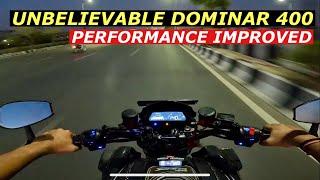 BAJAJ DOMINAR 400 HARD AND FAST RIDE REVIEW  STAGE 1 TUNNED