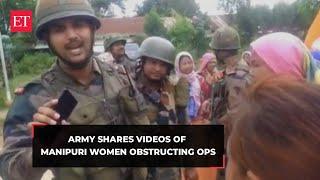 Women activists in Manipur deliberately obstructing our operations Indian Army