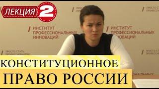 Конституционное право России. Лекция 2. Конституционно-правовая ответственность.