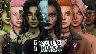 8 Occults 1 Base  Sims 4 Create a Sim Challenge