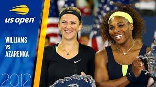 Serena Williams vs Victoria Azarenka Full Match  US Open 2012 Final