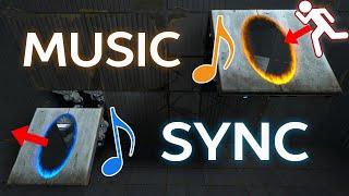 If Portal 2 was a Rhythm Game Synchronized Music Map