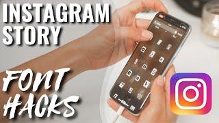 CREATIVE INSTAGRAM STORY IDEAS  Hacks using the NEW Instagram Fonts