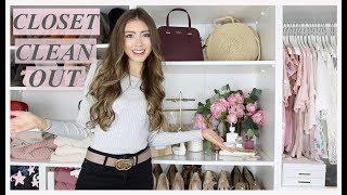 HUGE CLOSET CLEAR OUT  CLOSET DECLUTTER WITH ME  CLOSET ORGANIZATION 2019