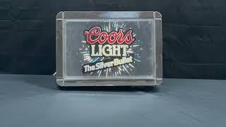 COORS LIGHT LIGHTED MOTION BEER SIGN   4