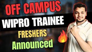 Wipro Hiring Announced 2024  OFF Campus Drive  Freshers Hiring  Latest Job Drives 20242023