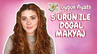 5 ÜRÜNLE DOĞAL MAKYAJ  10 dkda Işıltılı ve Doğal Cilt  Fondötensiz Pratik Makyaj