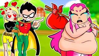 Teen Titans Go Animation  Fat Starfire Kicked Out Of House By Robin