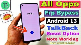 All Oppo FRP Bypass Android 13 Update  New Trick 2023  All Oppo Google Account Bypass Without Pc 