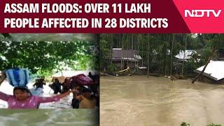 Assam Flood News  Assam Floods Over 11 Lakh People Affected In 28 Districts