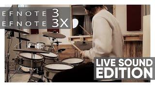 EFNOTE 33X Live Sound Edition - custom kits tailored by your drum-tec e-drum experts