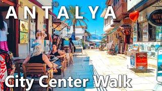 Antalya Beautiful Summer Walk Historical City Center Turkey 4K