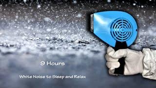 Hair Dryer Sound 229 and Rain and Thunder  ASMR  9 Hours Lullaby to Sleep and Relax