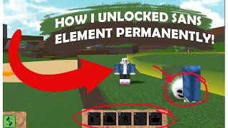 How To Get Sans Element Permanently In Elemental Battlegrounds