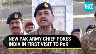 Will fight back New Pak Army chief reacts to Indias PoK warning in his first visit to the area