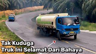 Tak Kuduga Truk ini Selamat Dari Bahaya.