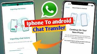 How to transfer whatsapp chat from iphone to android  transfer whatsapp chat iphone to samsung