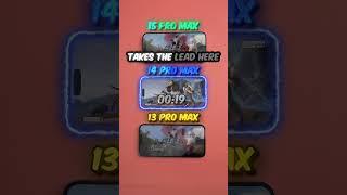 iPhone 15 Pro Max vs 14 Pro Max vs 13 Pro Max Speed Test PUBG MobileBGMI #shorts #bgmi #pubg