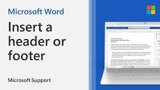 Headers and footers in Word  Microsoft