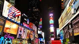 Times Square Neighborhood Walk Midtown Manhattan New York City