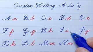 Cursive writing a to z abcd  Cursive abcd  Cursive handwriting abcd Cursive Capital Small letters