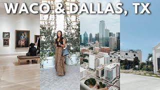 TRAVEL VLOG  exploring the city weekend getaway magnolia market eating shopping + more