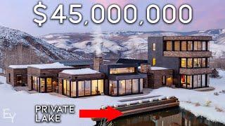 Touring a $45000000 Colorado Mega Mansion on a Mountaintop With a Private Lake