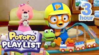 3 Hours Taking care of Little Baby  Learn Good Habits with Pororo  Cartoon & Kids Animation