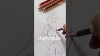 Hercules #andriannsart#art#tutorial#quicksketch#sketch#sketching#shorts#drawing#disney#hercules#yt