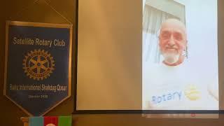 Выступление Алексея Костюченко на заседание Satellite Rotary club Baku Inrenational Shahdag Qusar