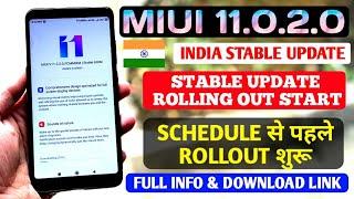 FINALLY MIUI 11 INDIA STABLE UPDATE ROLLING OUT  MIUI 11 STABLE UPDATE STARTED BEFORE SCHEDULE