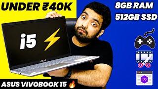 Best Laptop Under 40K In 2023?  Asus Vivobook 15 i5 Review  Laptop For Coding Editing  X515JA