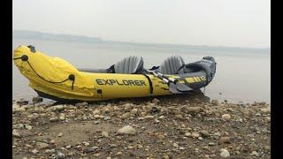 How to Set up Intex Explorer K2 Inflatable Kayak  2 Person  Review