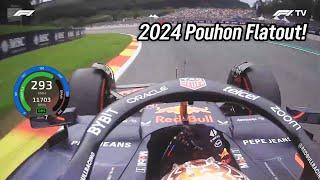 2024 F1 cars already Flatout in Pouhon in free practice