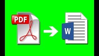 Как преобразовать PDF в Word С редактированием