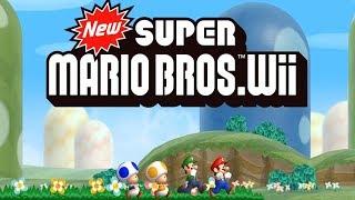 New Super Mario Bros. Wii Walkthrough - Worlds 1 - 9 Full Game 100%