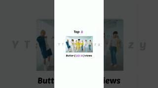 Top 10 most viewed #bts songs of all time on YouTube in 2023 #btsshorts