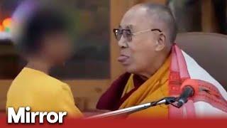 Dalai Lama asks little boy to suck my tongue