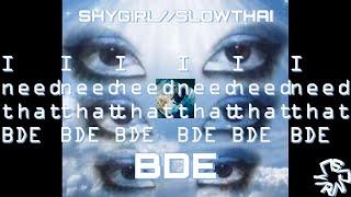 Shygirl  Slowthai  BDE  Aesthetic Lyrics Video  Flashing Lights Warning ️