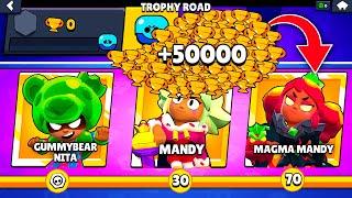 FULL BRAWL PASS SEASON 16 on 0 TROPHY ROAD Account  Brawl Stars #Candyland