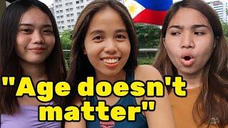 Age gap in the Philippines How old is too old? street interviews