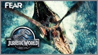 Attack Of The Mosasaurus Jurassic World Iconic Death Scene  Fear